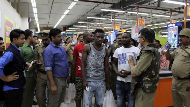 Last month's violence happened in Greater Noida, close to the Indian capital