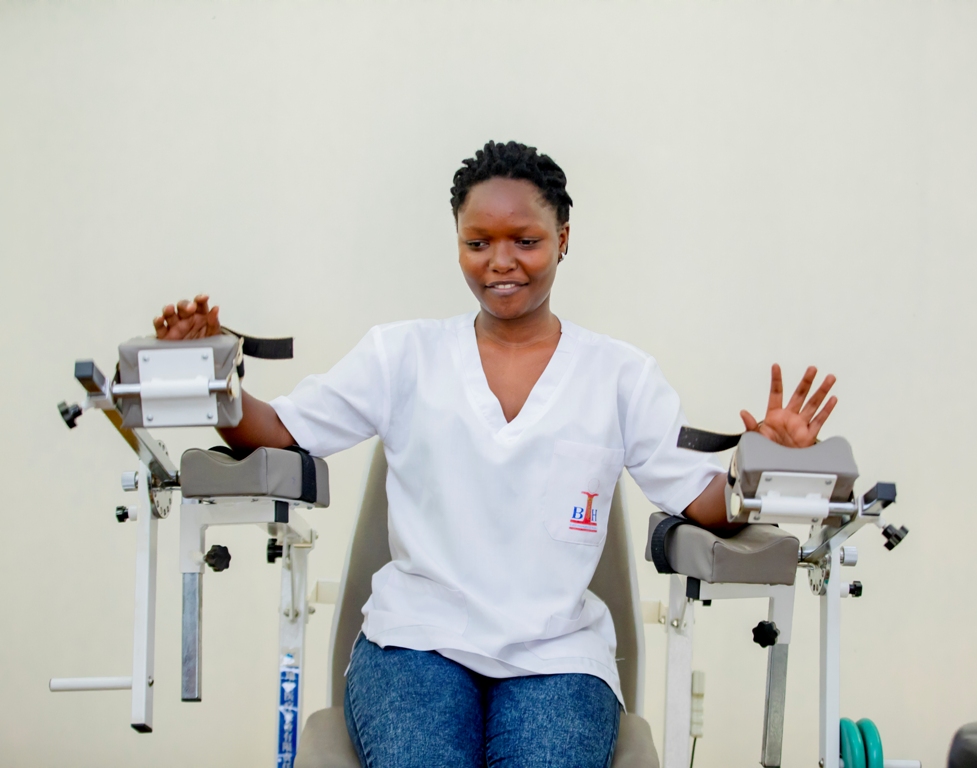Niyigena has explained that doing several physical exercises especially helps to lessen pain.