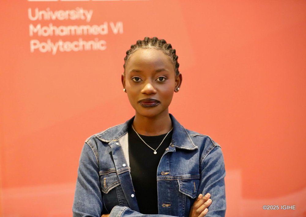 Uwamahoro Alia Dada also studies at Mohammed VI Polytechnic University.