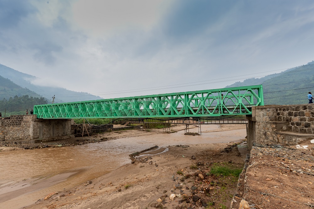 RDF rehabilitated Giciye bridge located in Nyabihu district.