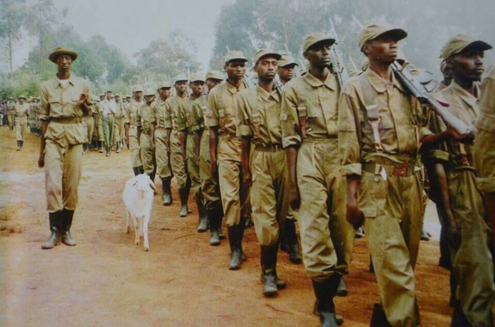 Soldiers of Rwanda Patriotic Army during the Liberation Struggle. 