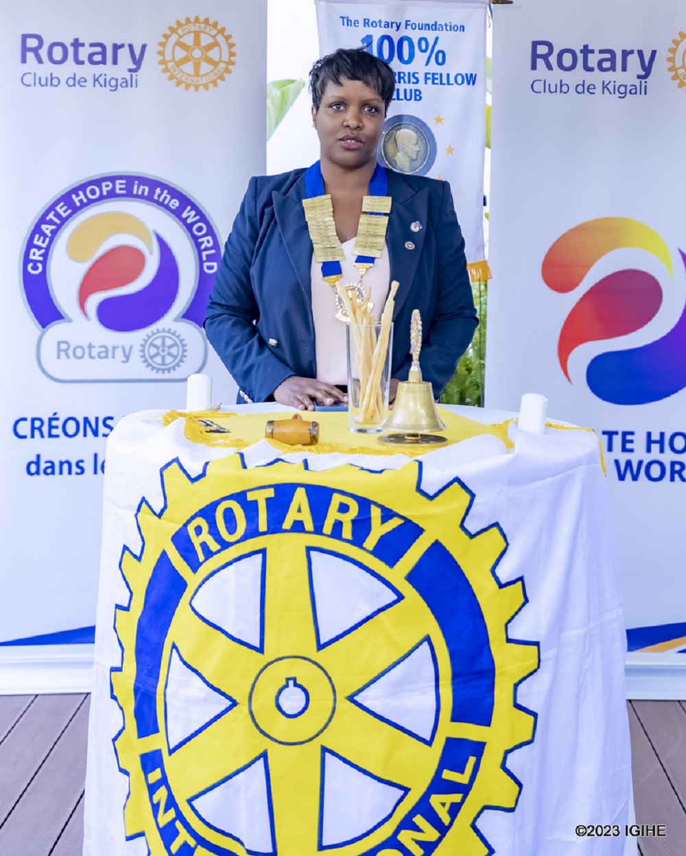 Inkesha has been an active member of Rotary Club since 2015.