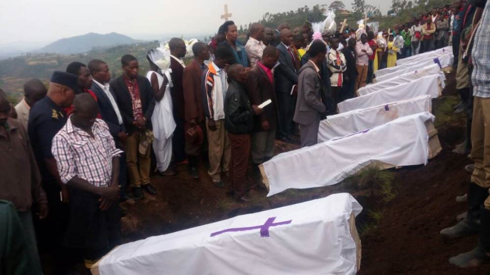 Victims were all laid in Mishungero cemetery in Nyabimata Sector where the incident took place.