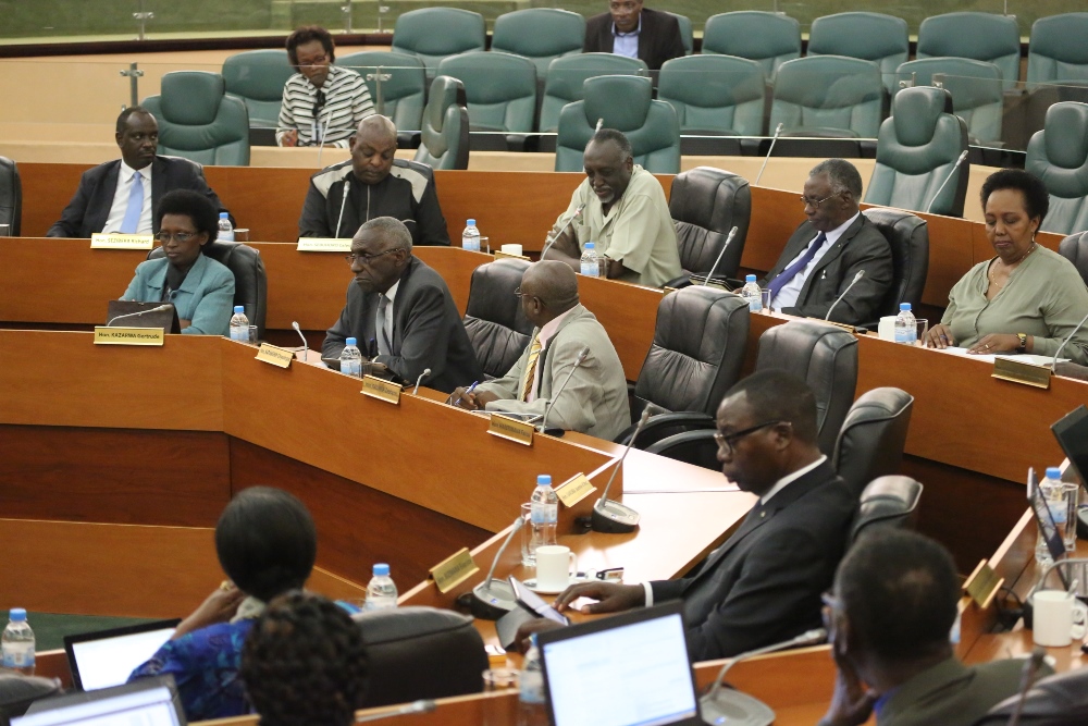 Senators during the General Assembly yesterday.