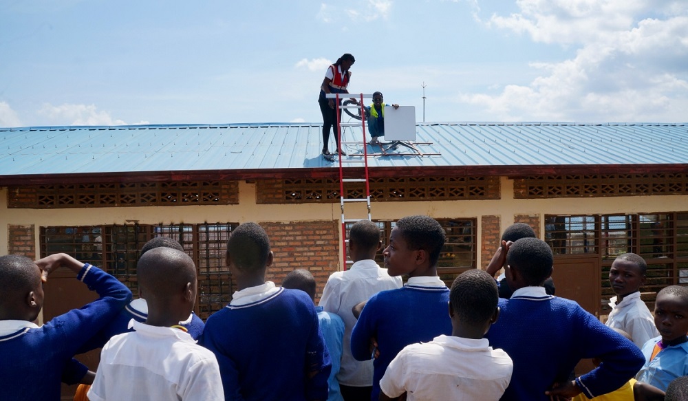 Some schools have been provided with Starlink internet.