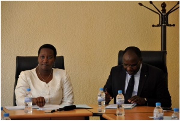 Minister Uwacu and Dr.Pierre Damien Habumuremyi
