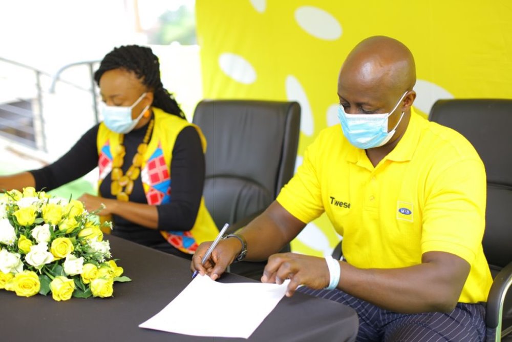 The signing ceremony took place at MTN Rwanda Headquarters.  