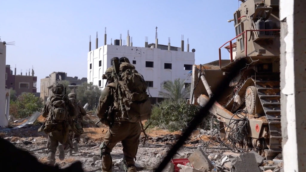 Israeli troops advanced further into Gaza City on Thursday.