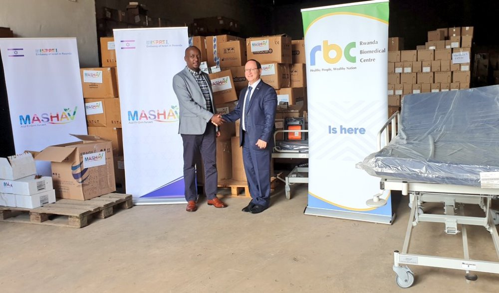 Rwanda has received medical equipment worth Rwf140 million from Israel. 