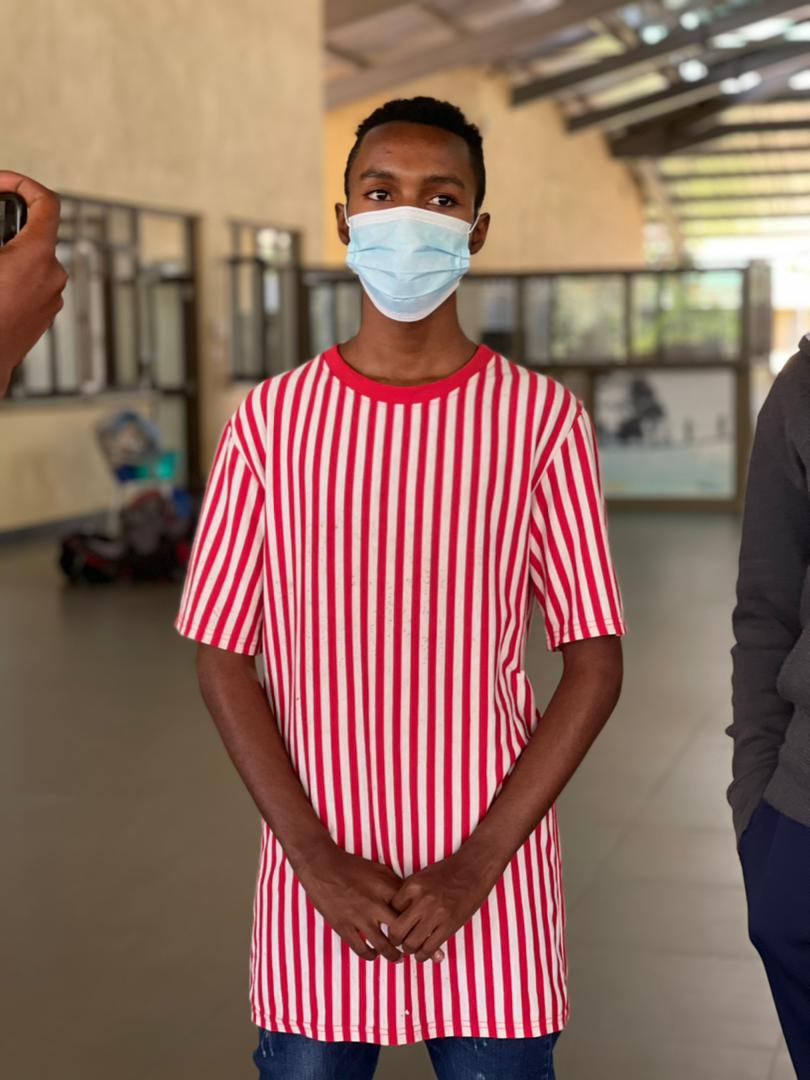 Ishimwe Eliel aged 19 was along with her sister deported from Uganda through Kagitumba border in Nyagatare district, Eastern Province.