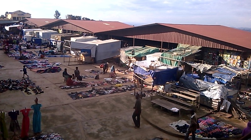 Gicumbi market of which roof leaked