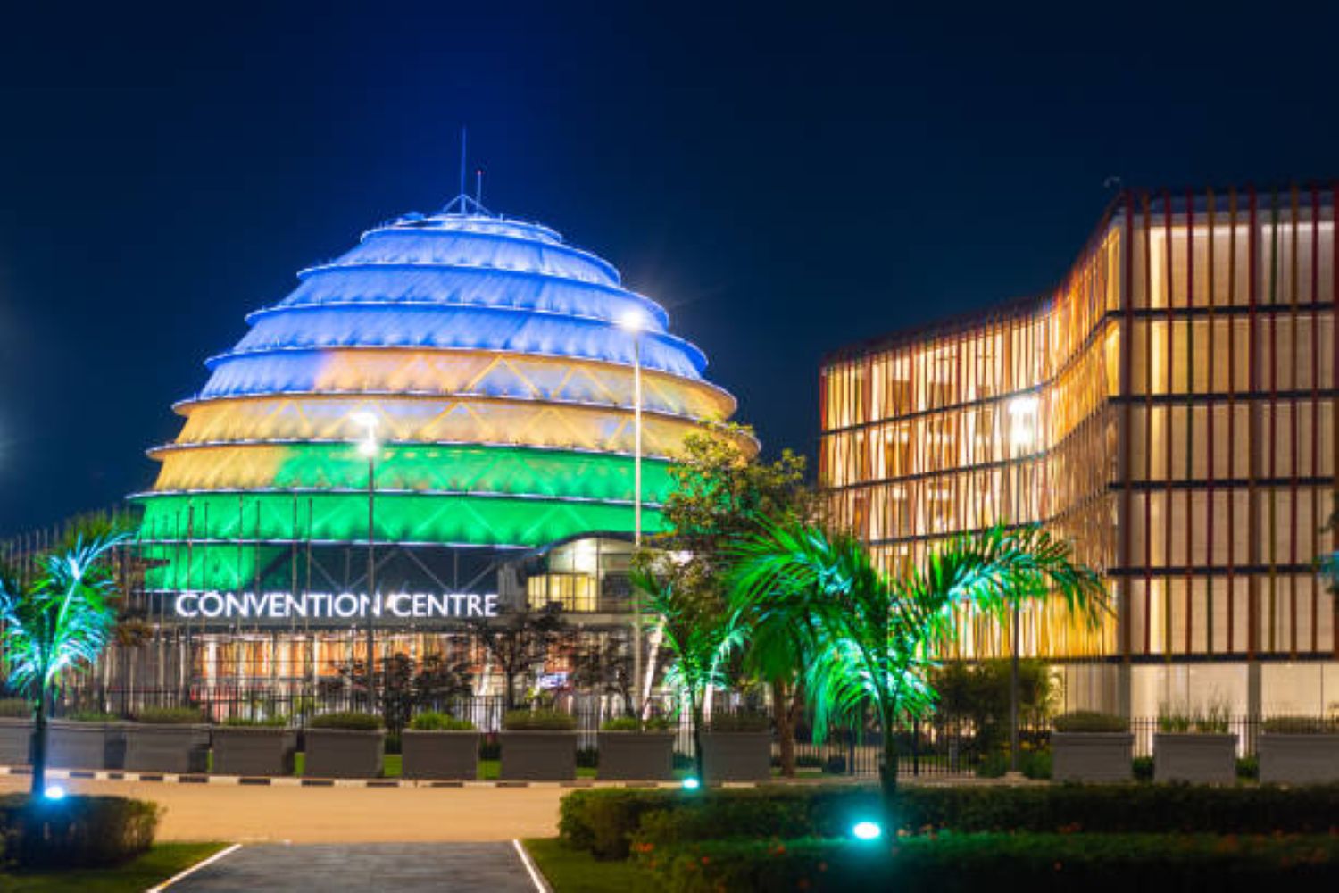 The iconic Kigali Convention Centre (KCC) hosts high-profile international meetings.