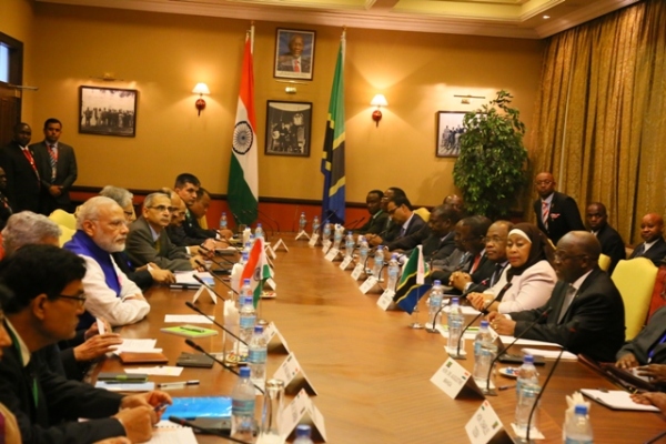 President Magufuli leads the Tanzania delegation during talks with their visiting Indian counterparts on bilateral relations.