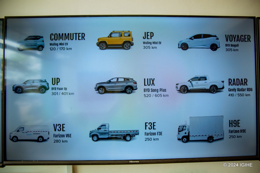 Some of vehicles sold by KABISA in Rwanda