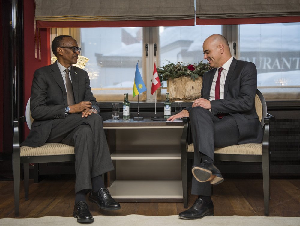 January 24, when President Paul Kagame met Switzerland President Alain Berset