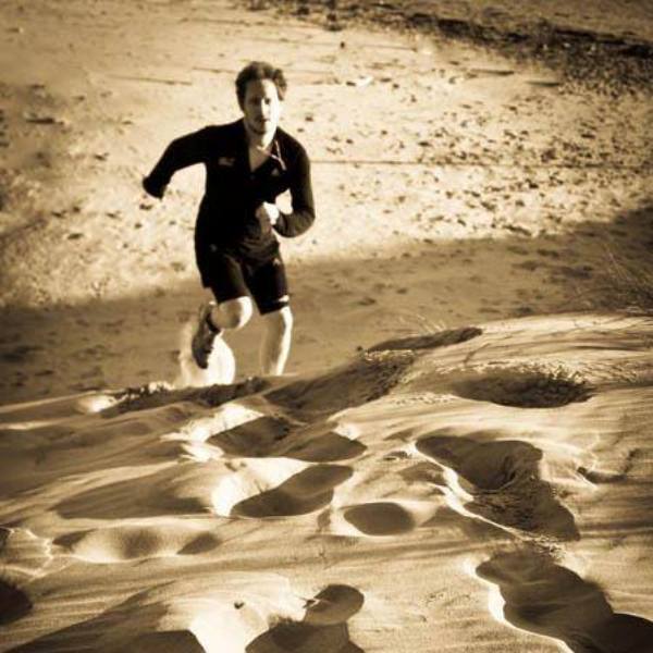 John training for Run Rwanda