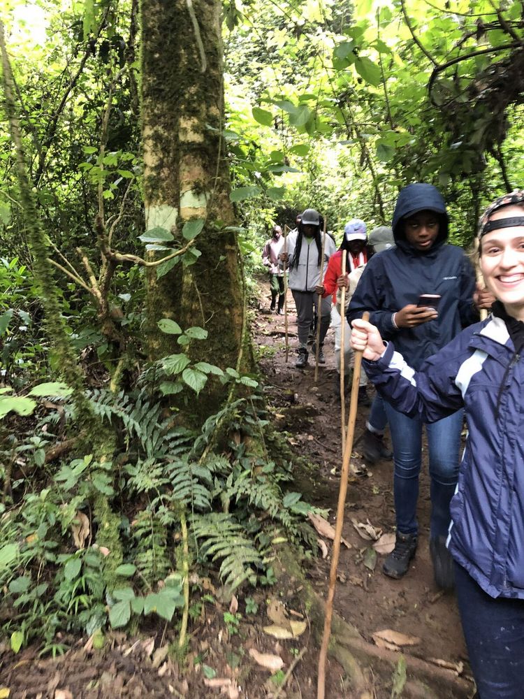 Professor Kahn  together with his students were happy visiting Nyungwe National Parks