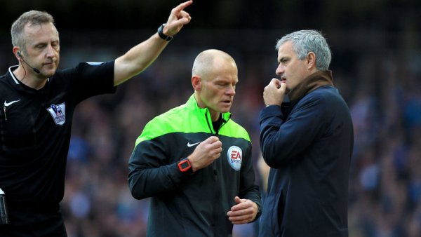 Mourinho was sent to the stands by Jonathan Moss at Upton Park last weekend