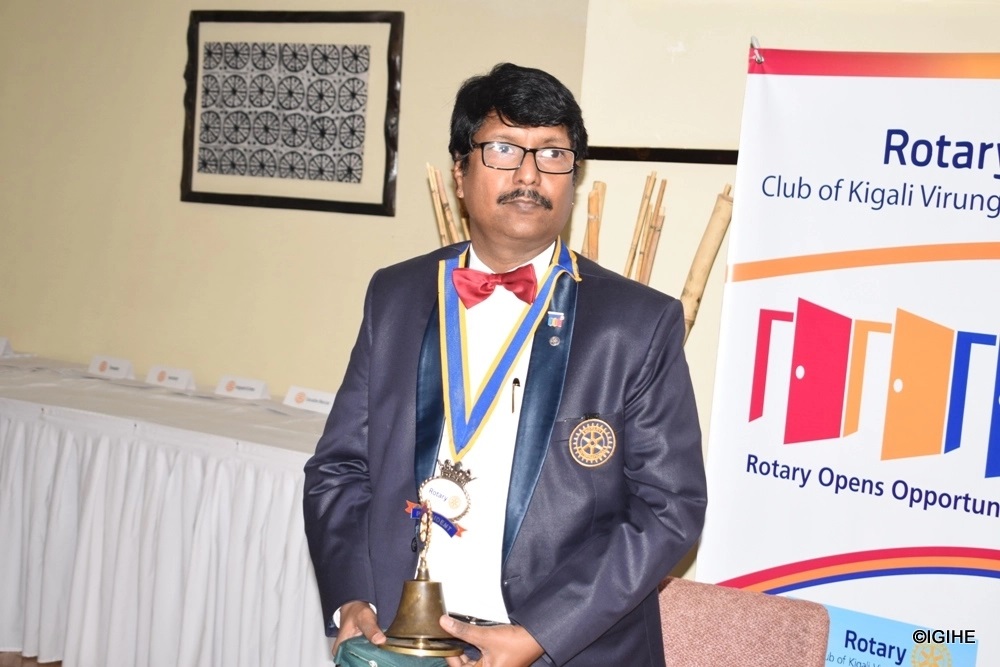 Rotary Club-Kigali Virunga  Installed Jwala Kumar as the new president of Rotary Club Kigali-Virunga.