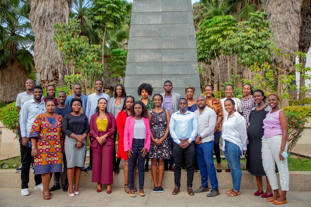 Graduates in the fourth cohort posing for a photo.