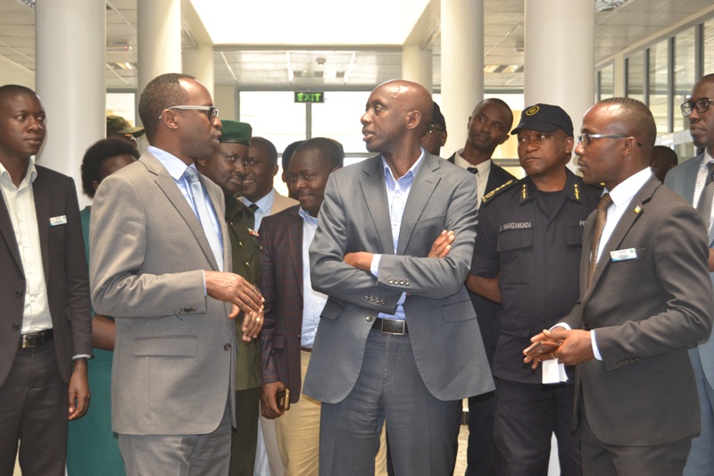 Western Province's Governor, Munyantwali Alphonse with The Minister of Local Government, Francis Kaboneka