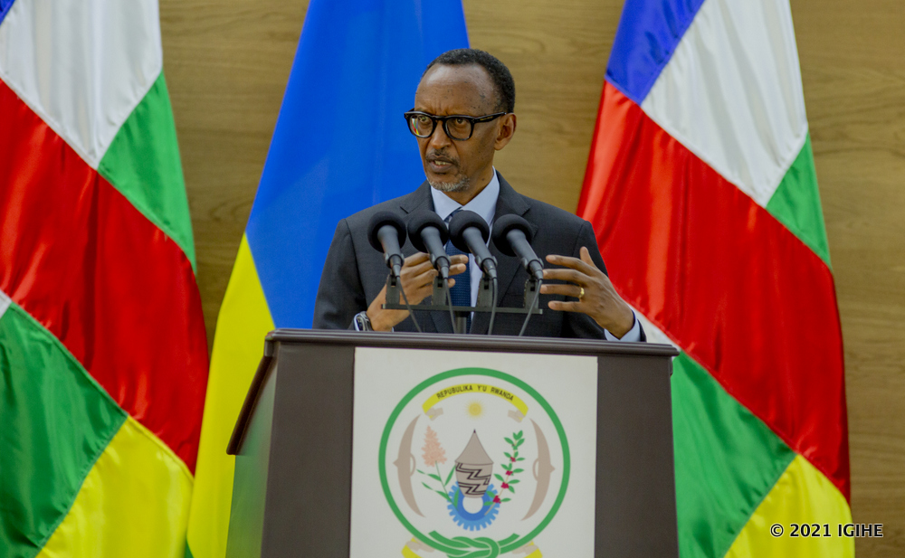 Kagame said that Rwanda has been happy to join hands with people of CAR in pursuit of peace, reconciliation and prosperity.