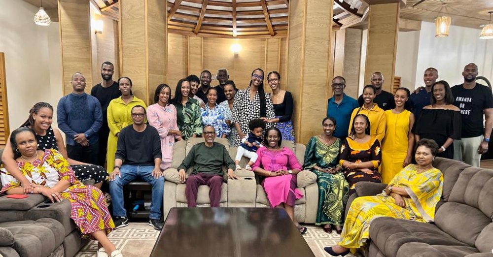 Friends and relatives joined Kagame to celebrate his birthday.  