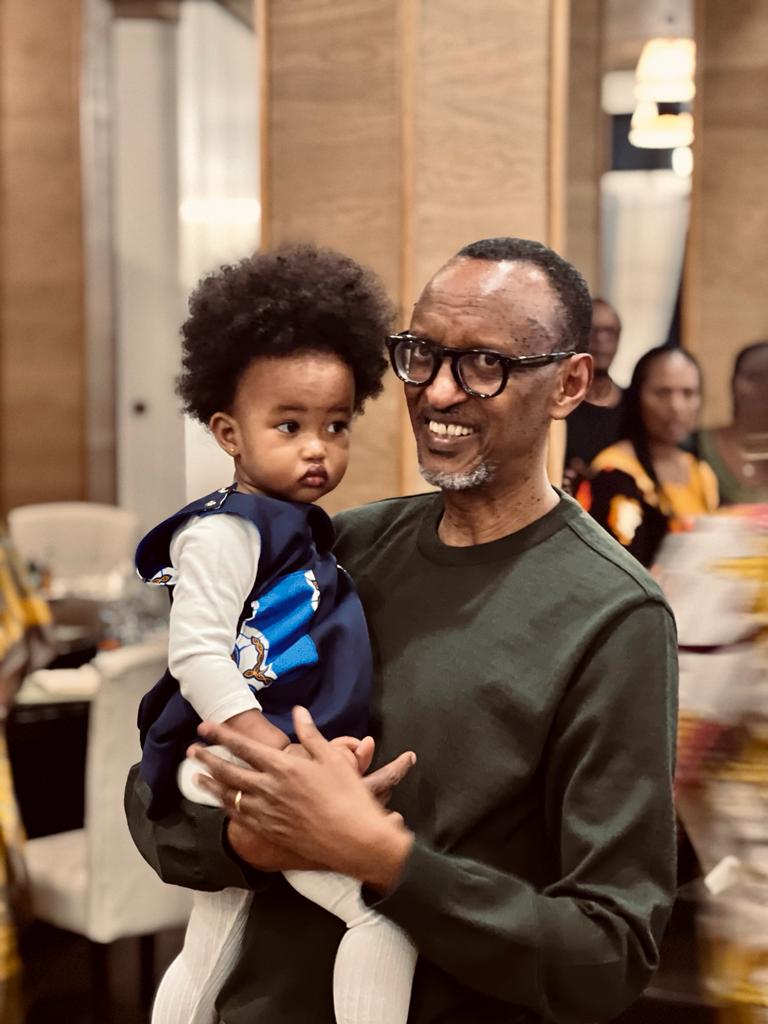 President Paul Kagame revealed that spending time with  his grandchild was the best part of his birthday.  