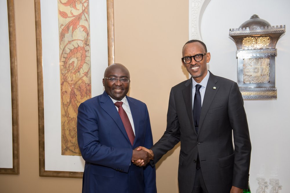 President Kagame and Ghana Vice President, Alhaji Dr. Mahamudu Bawumia in Dubai