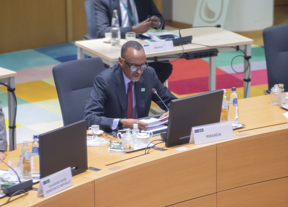 President Paul Kagame is among Heads of State who attended the two-day European Union - African Union Summit.