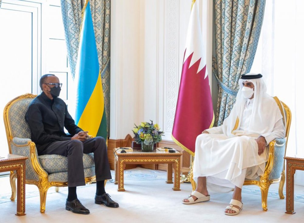 President Paul Kagame has held talks with the Amir of Qatar.  