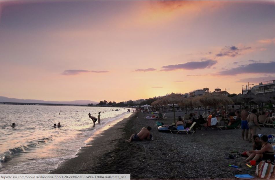 Kalamata Beach in Greek Peloponnese