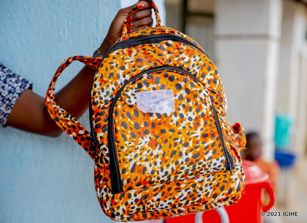 One of bags produced by beneficiary women in Gasabo district.