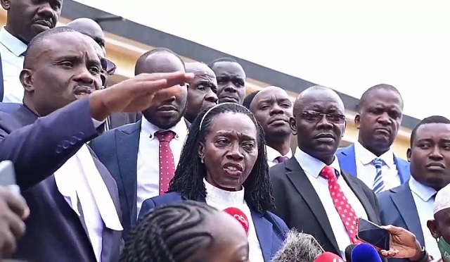 Martha Karua had hoped to lead a team of 50 lawyers in the case where Besigye and his ally, Obeid Lutale, face charges related to alleged activities undermining Uganda’s security and the illegal possession of firearms.
