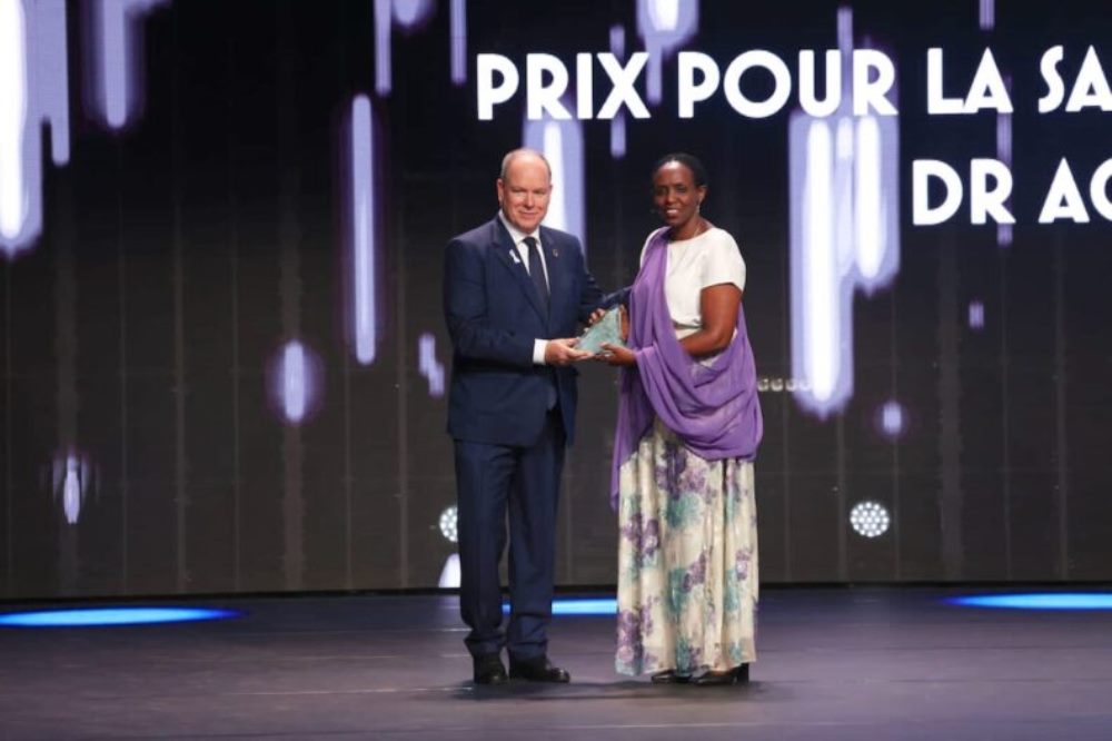 Dr. Agnes Kalibata, the President AGRA has been recognised by Prince Albert of Monaco.