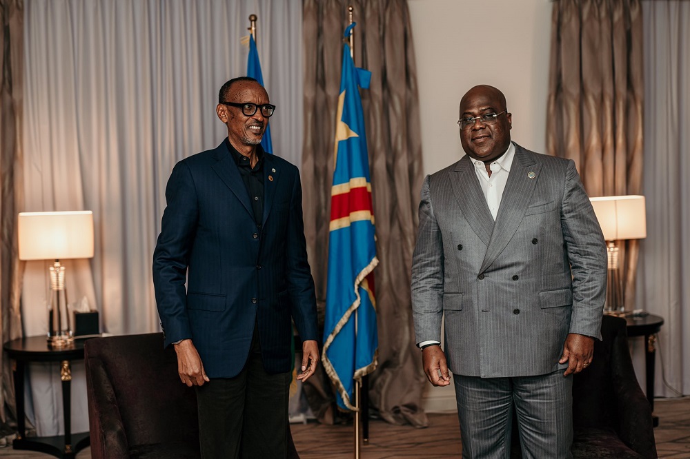 President Paul Kagame has met with his counterpart of DRC, Félix Antoine Tshisekedi Tshilombo in Brussels. 