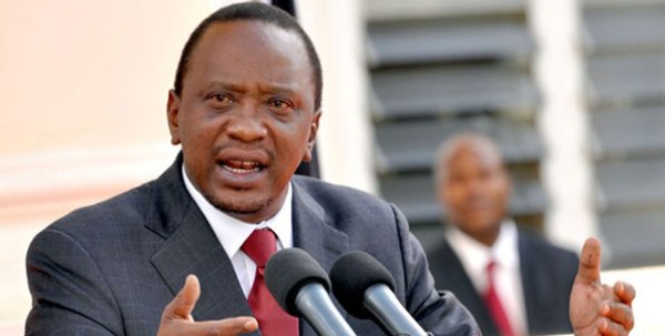 President Uhuru Kenyatta during a past media briefing.