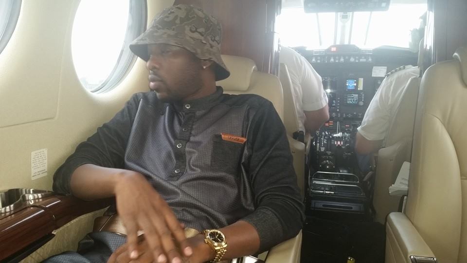 Eddy Kenzo in a Private Jet