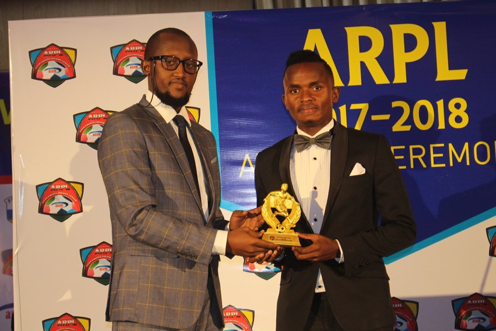 Rayon Sports’ midfielder, Kevin Muhire scooped the promising player award
