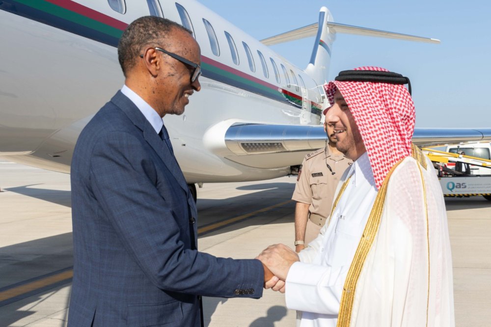 President Paul Kagame arrived in Doha, Qatar on Monday, November 3, 2025 to attend the World Summit for Social Development.