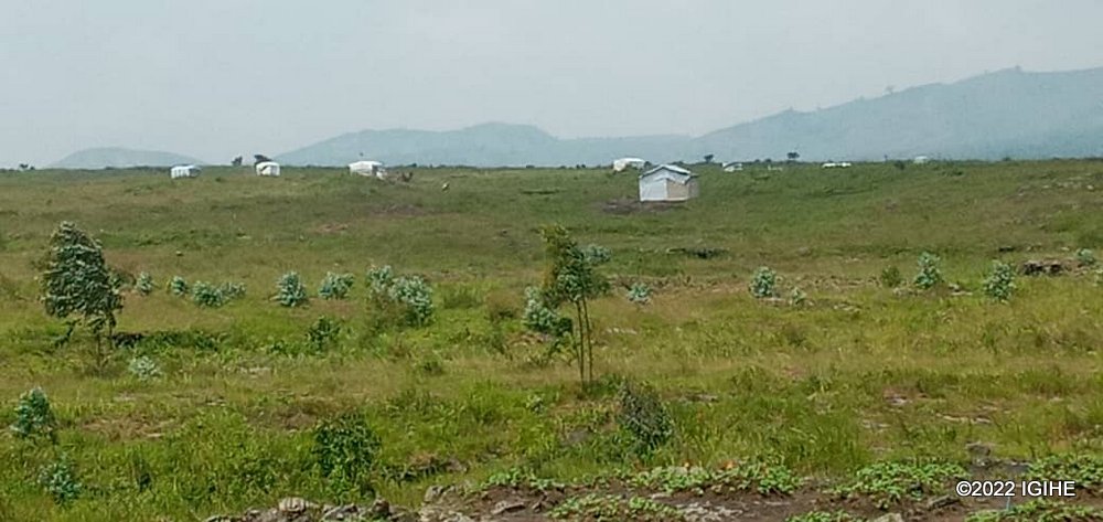 Congolese whose houses were destroyed by Nyiragongo eruption are accommodated in provisional tented camps.  