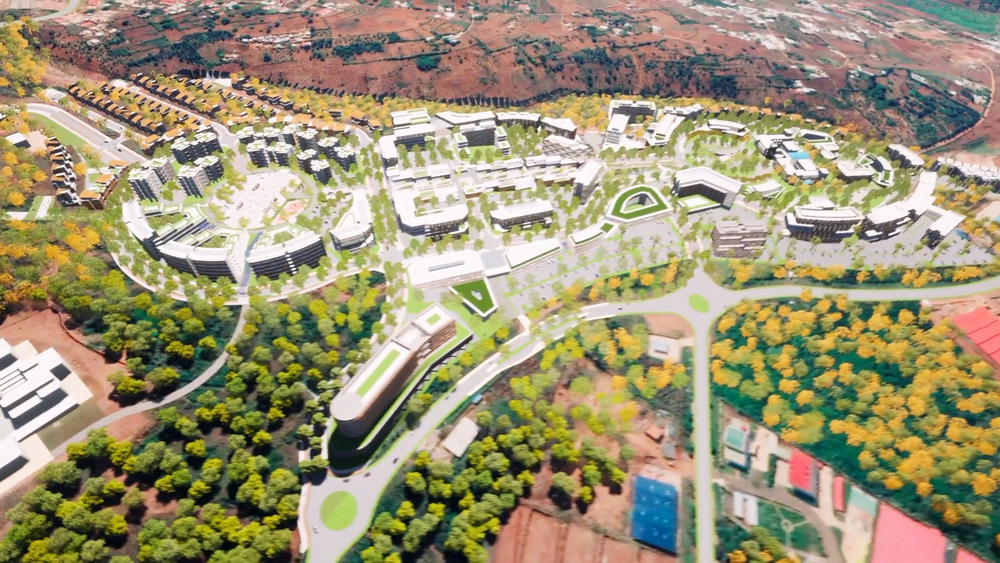Kigali Innovation City is being built on 61 hectares.