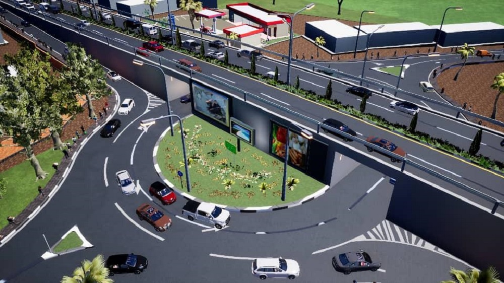 The new road under construction in Kicukiro will be the first of its kind in Rwanda.  