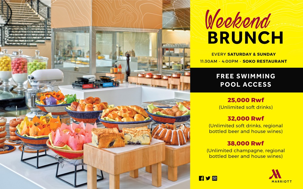 Kigali Marriott's Weekend brunch has all one may need