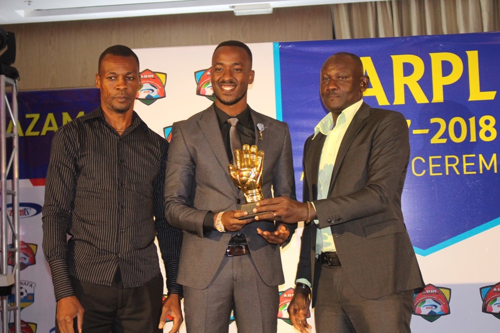 APR FC goalie Yves Kimenyi was awarded the best goalkeeper of the year