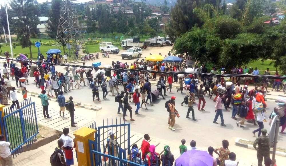 In February, Refugees in Kiziba demonstrated, some marching out of the camp and camped at UNHCR offices in Karongi protesting over reduced food rations