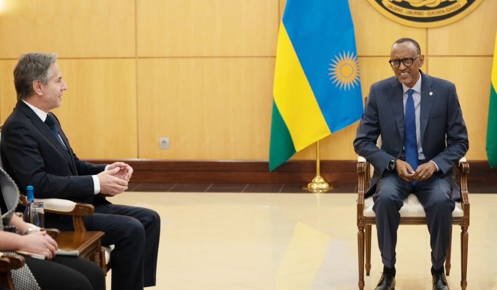 President Kagame and Blinken have discussed deteriorating security situation in eastern DR Congo.
