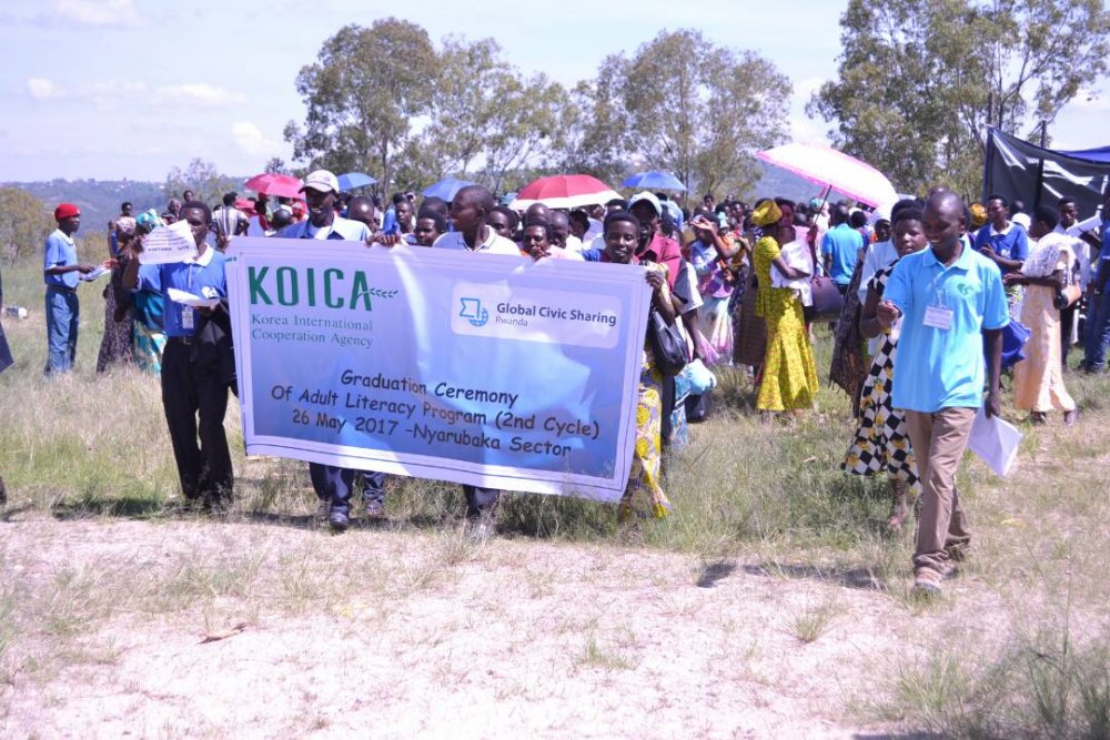 Kamonyi residents at the graduation ceremony
