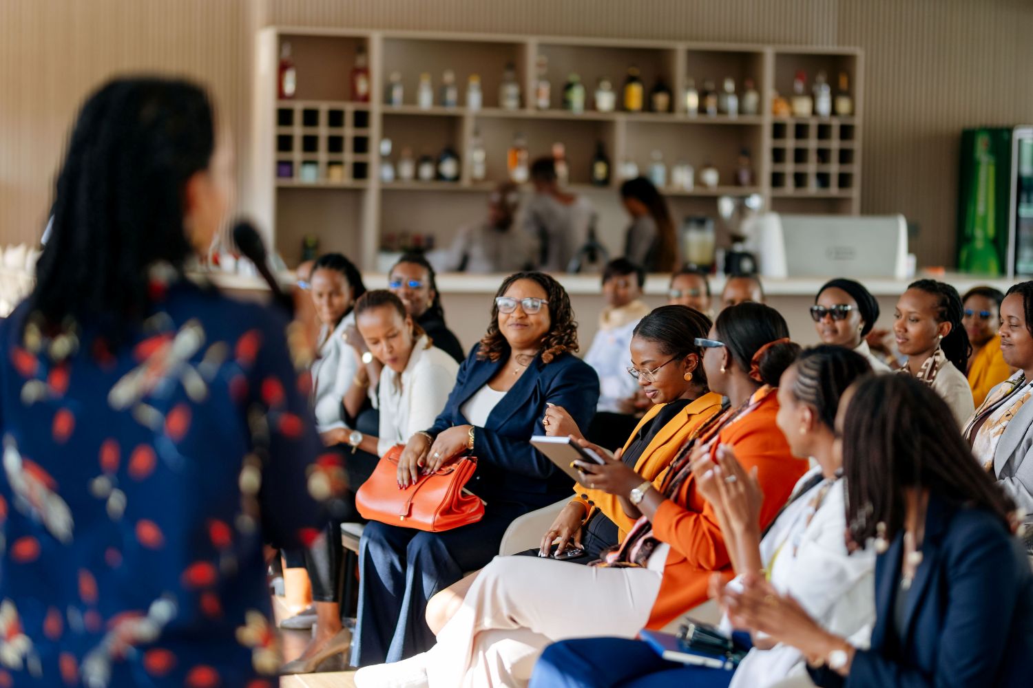 Participants follow the proceedings during the launch of the mentorship program.