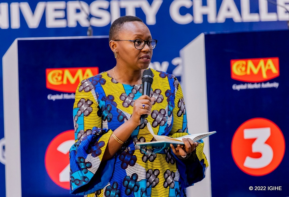 Lucy Nshuti Mbabazi encouraged the youth to embrace saving culture.